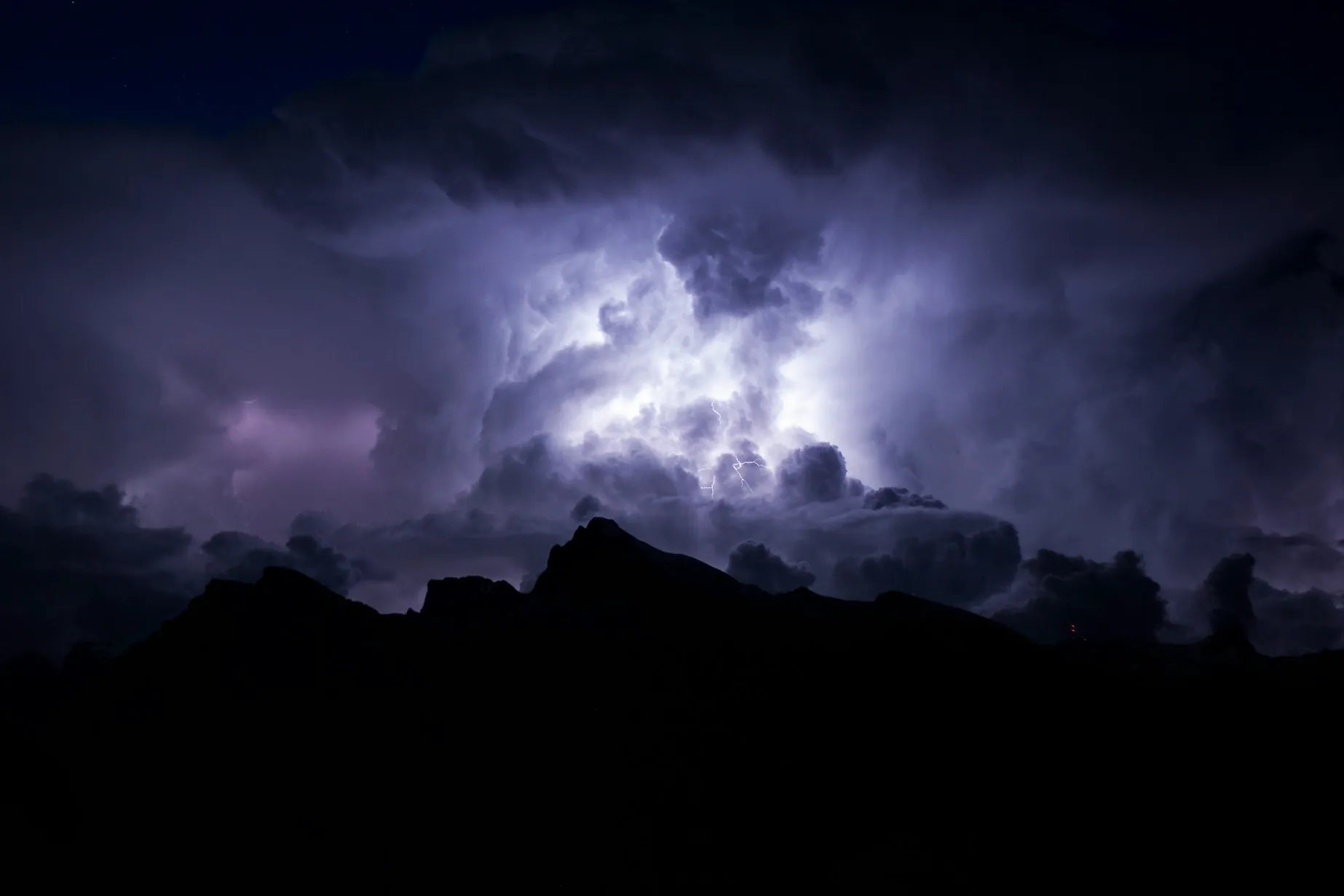 A massive thunderstorm